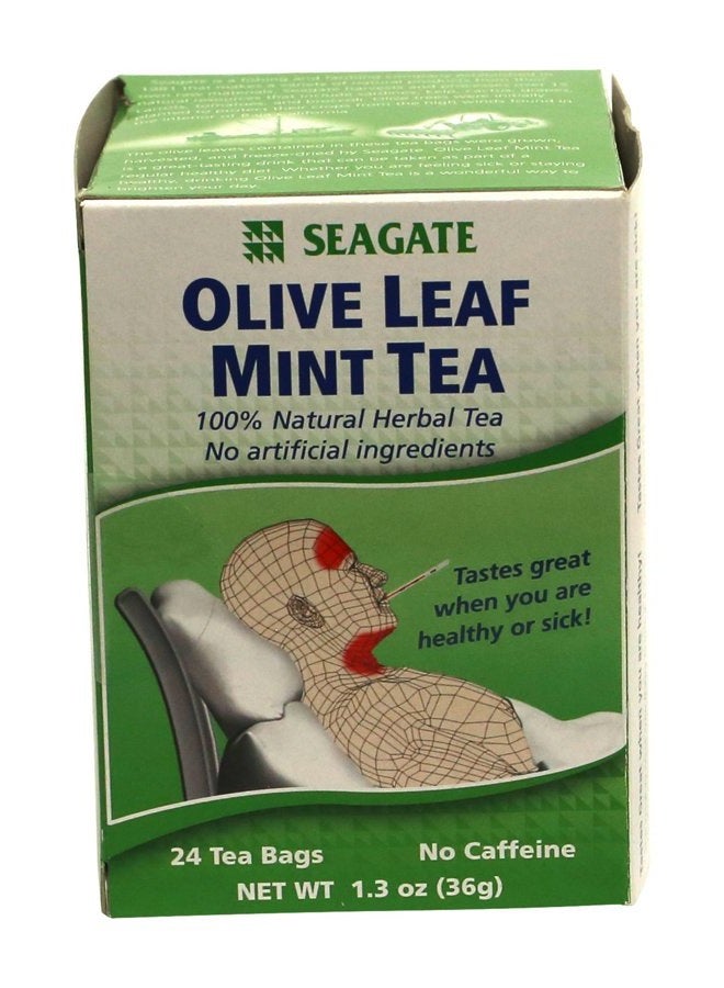 Seagate Products Olive Leaf Herbal Mint Tea 24 Count (pack of 1) - Image 1