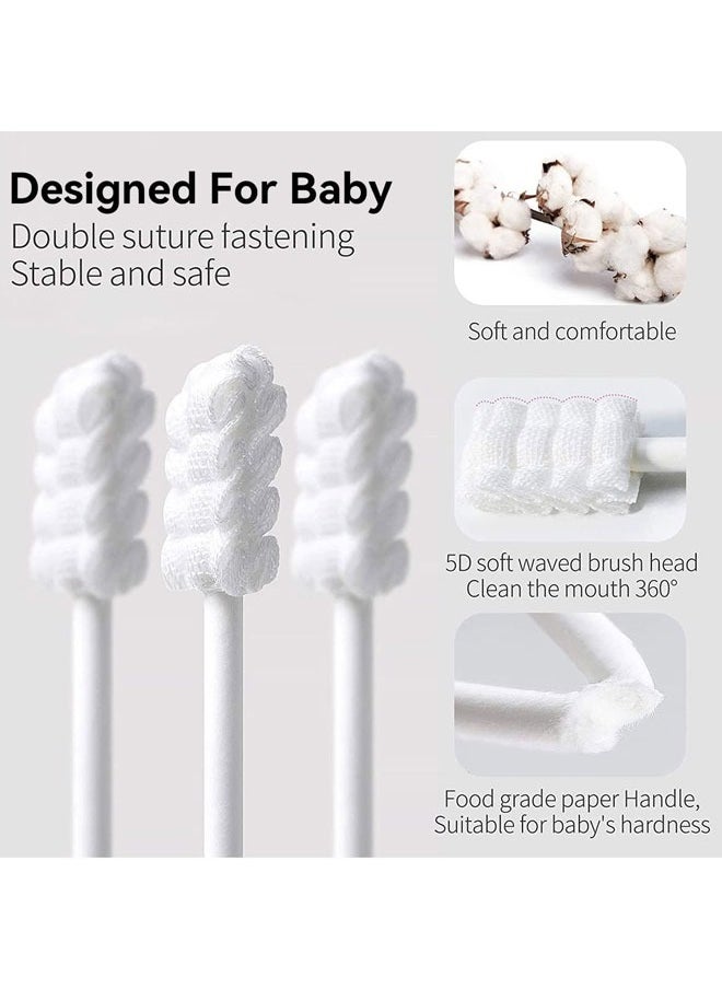 Berma Baby 30 Pcs Oral Cleaner Tongue Cleaner Toothbrush For Baby Newborn Infant Baby Mouth Cleaner Oral Cleaning Toothbrush for 0-36 Months Baby  - Image 5