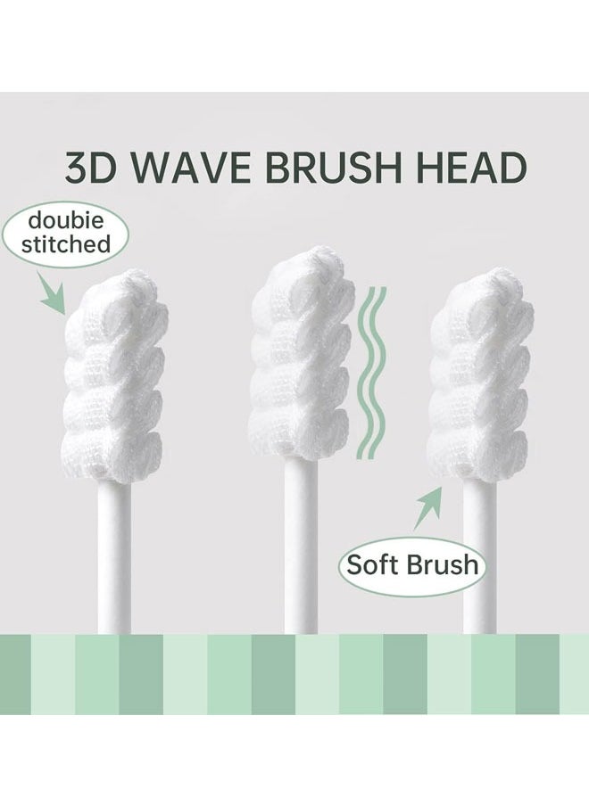Berma Baby 30 Pcs Oral Cleaner Tongue Cleaner Toothbrush For Baby Newborn Infant Baby Mouth Cleaner Oral Cleaning Toothbrush for 0-36 Months Baby  - Image 2