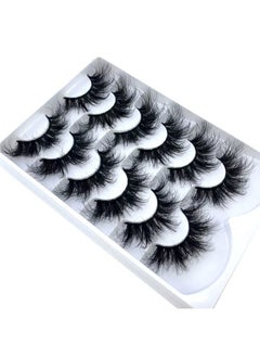 HBZGTLAD HBZGTLAD 6 Pairs False Eyelashes Cat-Eye Fluffy Faux Mink Lashes 8D Wispy Lashes Dramatic Long Thick Volume Fake Eye Lash(SR-03)  - Image 3