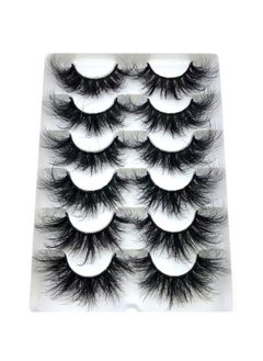 HBZGTLAD HBZGTLAD 6 Pairs False Eyelashes Cat-Eye Fluffy Faux Mink Lashes 8D Wispy Lashes Dramatic Long Thick Volume Fake Eye Lash(SR-03)  - Image 4