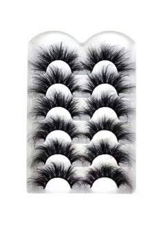 HBZGTLAD HBZGTLAD 6 Pairs False Eyelashes Cat-Eye Fluffy Faux Mink Lashes 8D Wispy Lashes Dramatic Long Thick Volume Fake Eye Lash(SR-03)  - Image 2