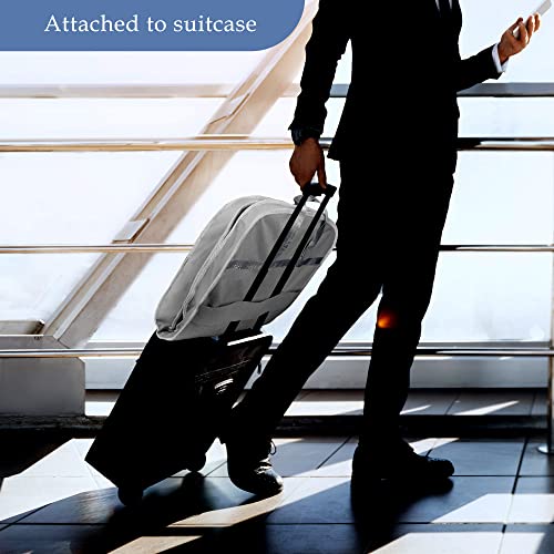 Limoomil Heavy Duty Waterproof Garment Bag for Travel, Tear Resistance Suit Bag for Men Travel for Suits, Tuxedos, Coats, Uniform. Grey, 42 inch… - Image 3