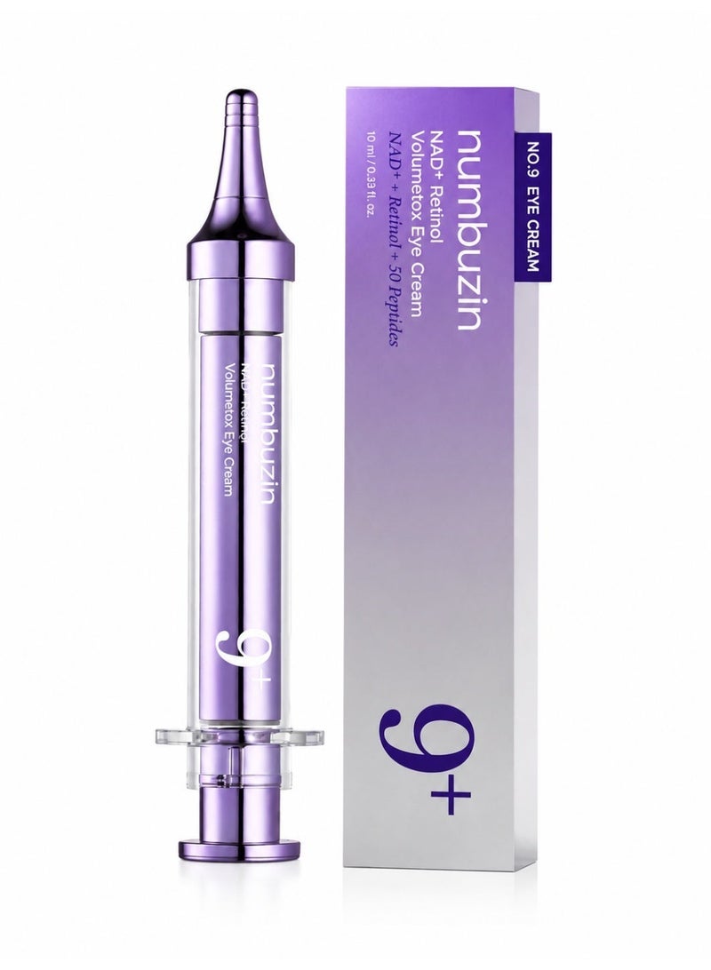 numbuzin No.9 NAD+ Retinol Volumetox Eye Cream - 10ml - Image 1