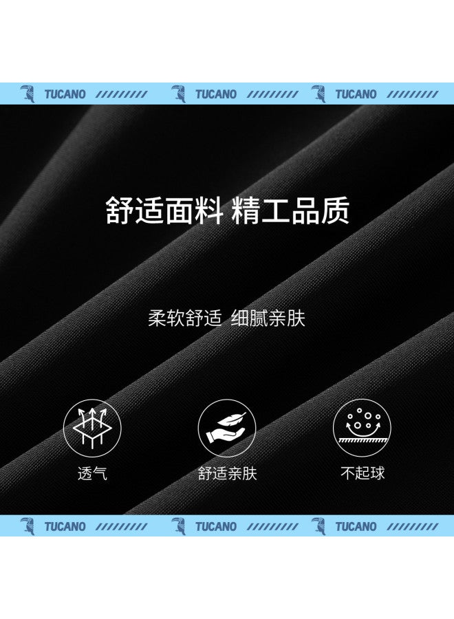 Tucano summer Men's Ice Silk Casual Pants - Breezy, Breathable & Airy Straight-cut Mid-length Shorts - Image 5