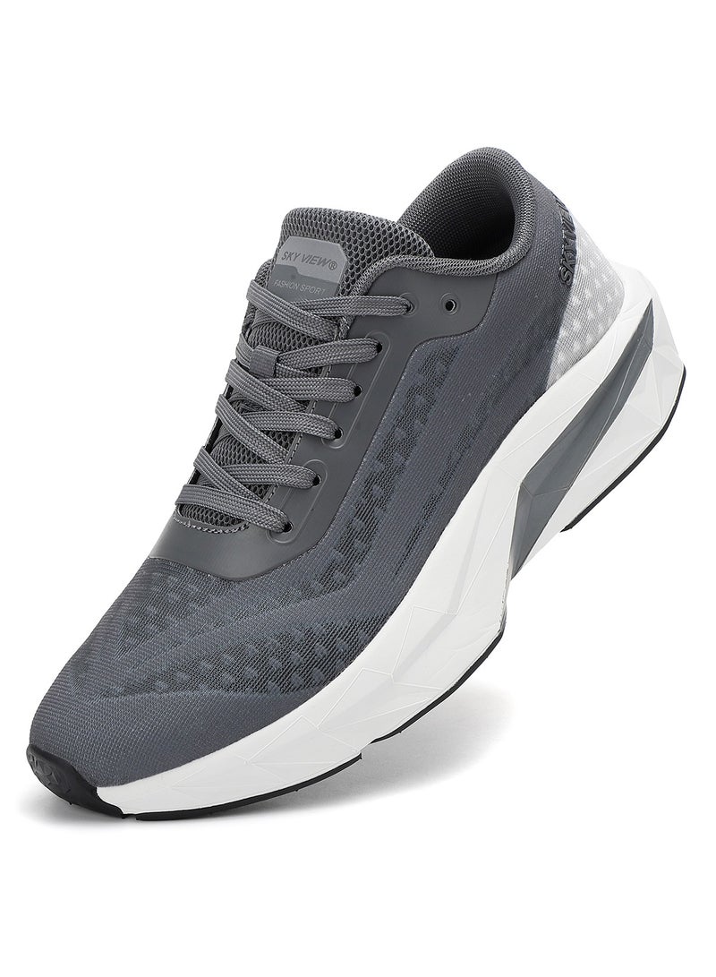 Sky View Men's Running Shoes Walking Tennis Platform Shoes For Men Active Athletic Gym Workout Jogging Comfortable Cushioning Sneakers With Anti-slip Sole - Image 3