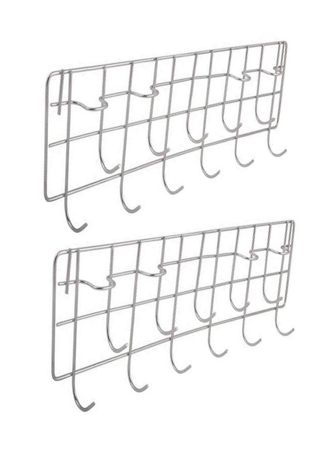 Oc9 Stainless Steel Wall Mounted Ladle Hook Rail (Pack of 2) for Kitchen Rack - Image 1