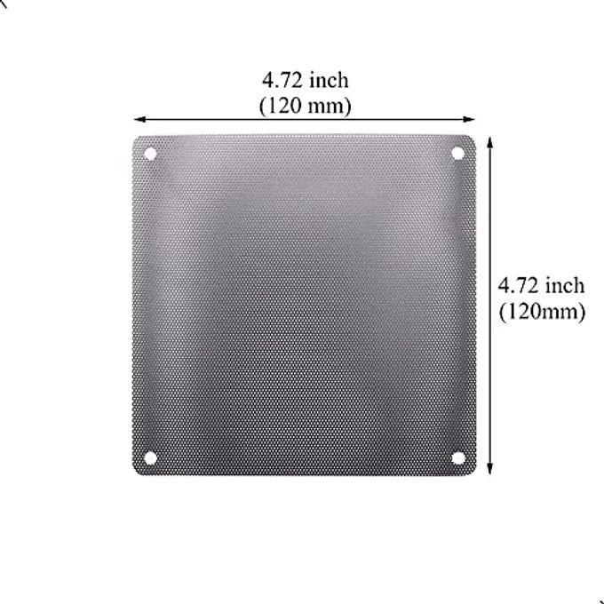 ThreeBulls 12 Pcs 120mm PVC Black PC Cooler Fan Dust Filter Dustproof Case Cover Computer Mesh - Image 2