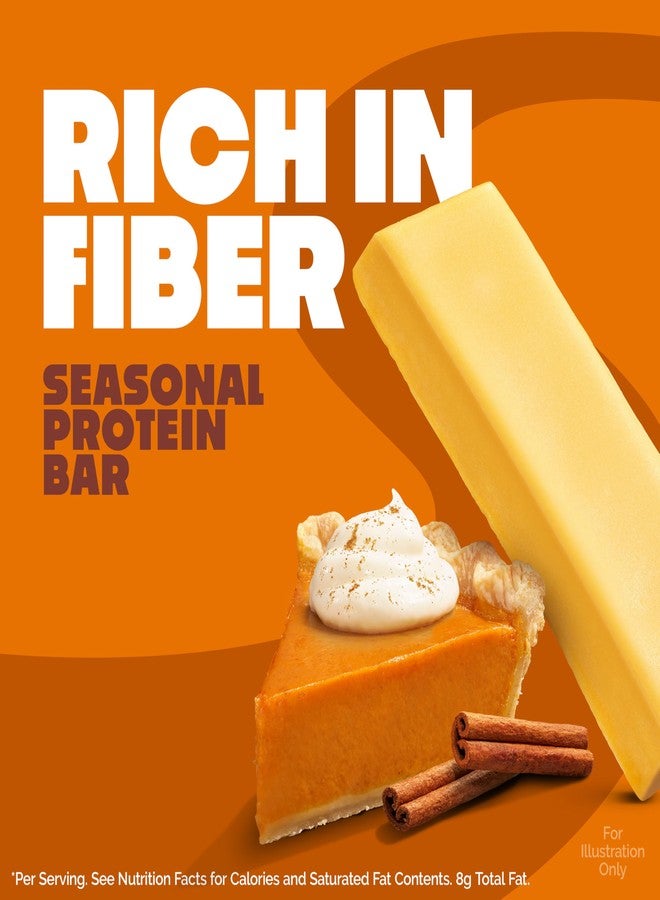 Quest Nutrition Pumpkin Pie Protein Bar, 20g Protein, 4g Net Carb, 1g Sugar, Gluten Free, 12 Count - Image 4