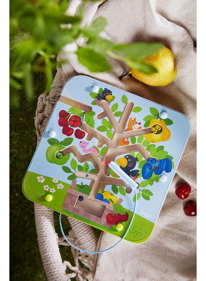 HABA Orchard Maze Magnetic Puzzle Game Fosters Fine Motor Skills Counting And Color Recognition - Image 5