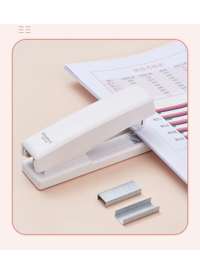 COMIX - COMIX stapler, 25 sheets capacity, B3113 business stapler, unobstructed, metal, blue - Image 1