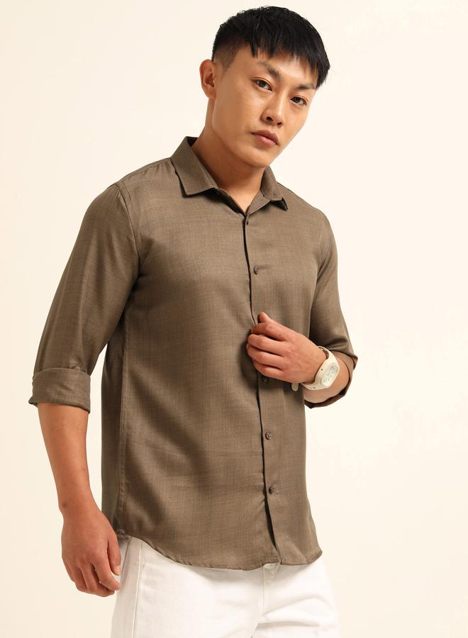 بوشيرت قميص كاجوال كلاسيك بأكمام طويلة - Image 3