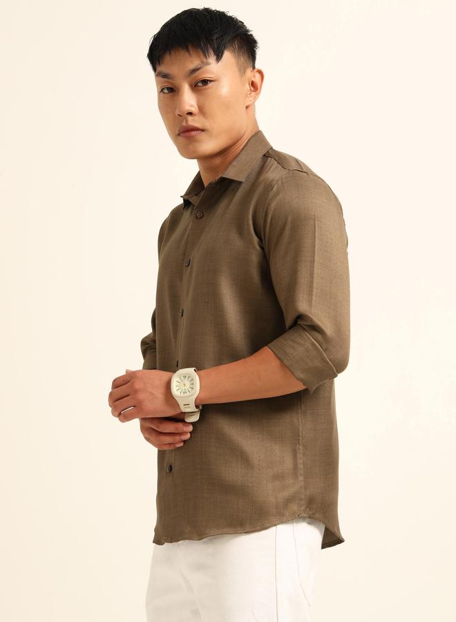 بوشيرت قميص كاجوال كلاسيك بأكمام طويلة - Image 2