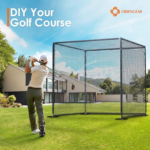ORIENGEAR Golf Netting for Garage, Golf Hitting Practice Net 10x15ft 10x20ft, Backyard DIY Nets for Chipping Driving and Baseball Hockey Soccer Sports, with Rope and Buckle (NET ONLY Without Poles) - Image 5