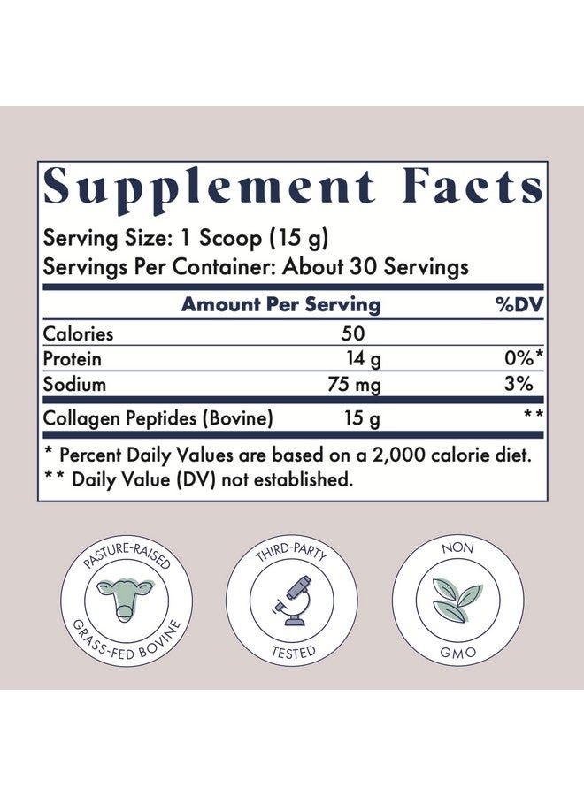 FullWell New Hydrolyzed Collagen Peptides, Breastfeeding & Pregnancy Safe Grass-Fed Collagen Powder for Women, 15g Unflavored Collagen, 30 Servings - Image 3