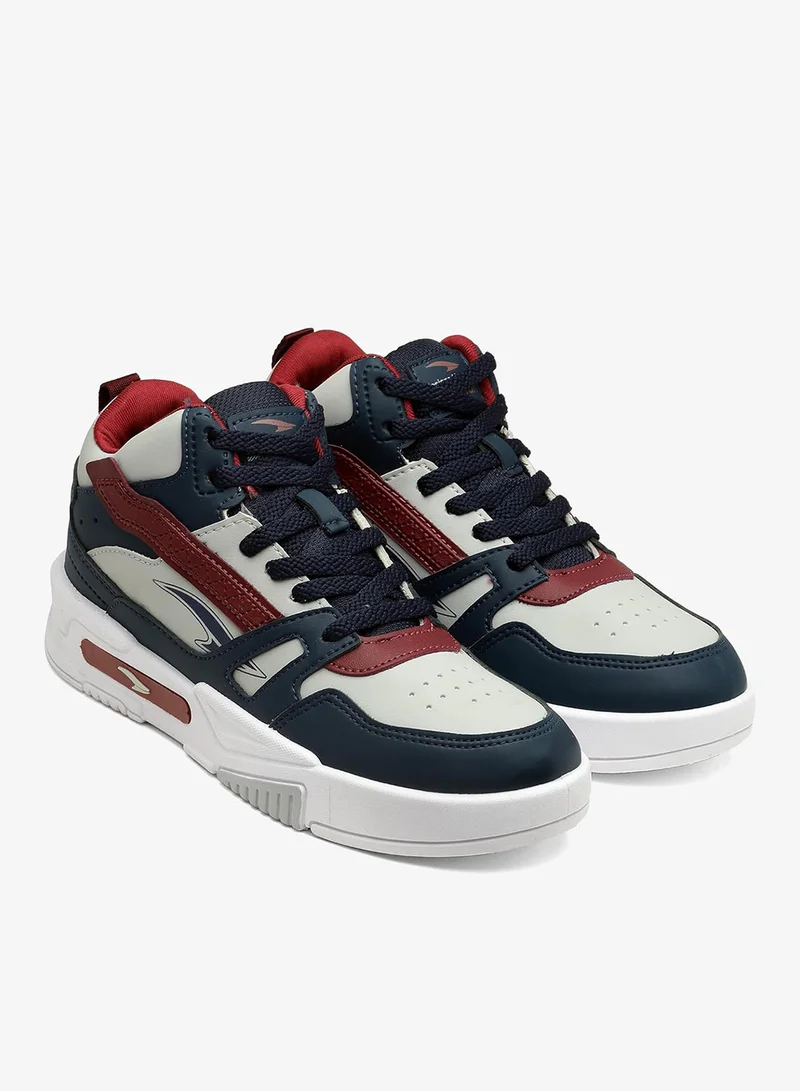 Asian  Navy Red Casual Sneakers for Men and Boys for Men | Best Price UAE
