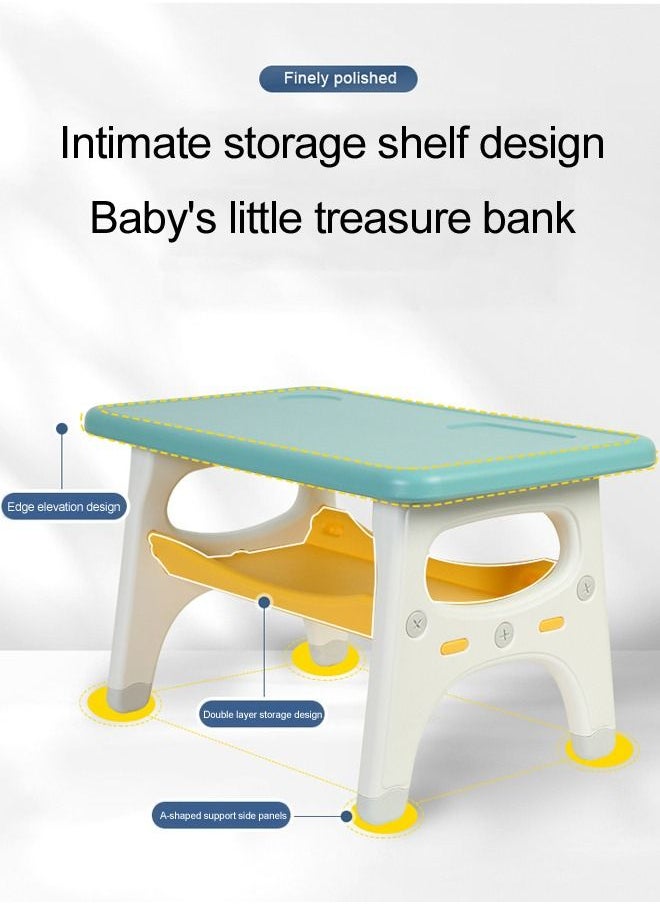 JSAITOYS - Children's Table and Chair Set Activity Desk Can Eat, Learn and Play - Image 1