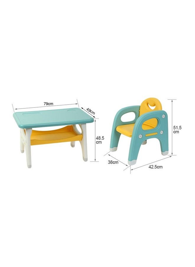 JSAITOYS - Children's Table and Chair Set Activity Desk Can Eat, Learn and Play - Image 1