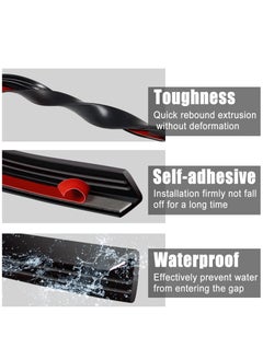 KASTWAVE 4M Car Window Side Seal Strip, Weatherproof, Soundproof, and Dust-Resistant Rubber Seal Strip for Enhanced Insulation and Trim Molding  - Image 4