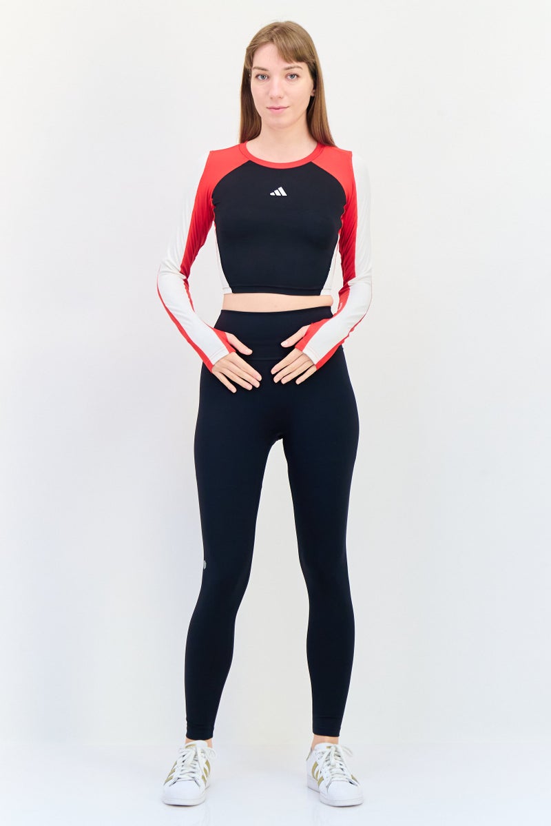 Adidas بلوزة تدريب طويلة الأكمام للنساء، متعددة الألوان - Image 4