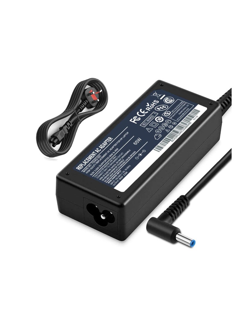 Terabyte 65W 19.5V 3.33A AC HP Laptop Charger, 710412-001, 709985-002, PA-1650-30HE Compatible with HP 250 255 G2 G3 G4 G5 Series, HP Pavilion 15 Series Notebook, HP Elite Book, Chromebook 14, - Image 1