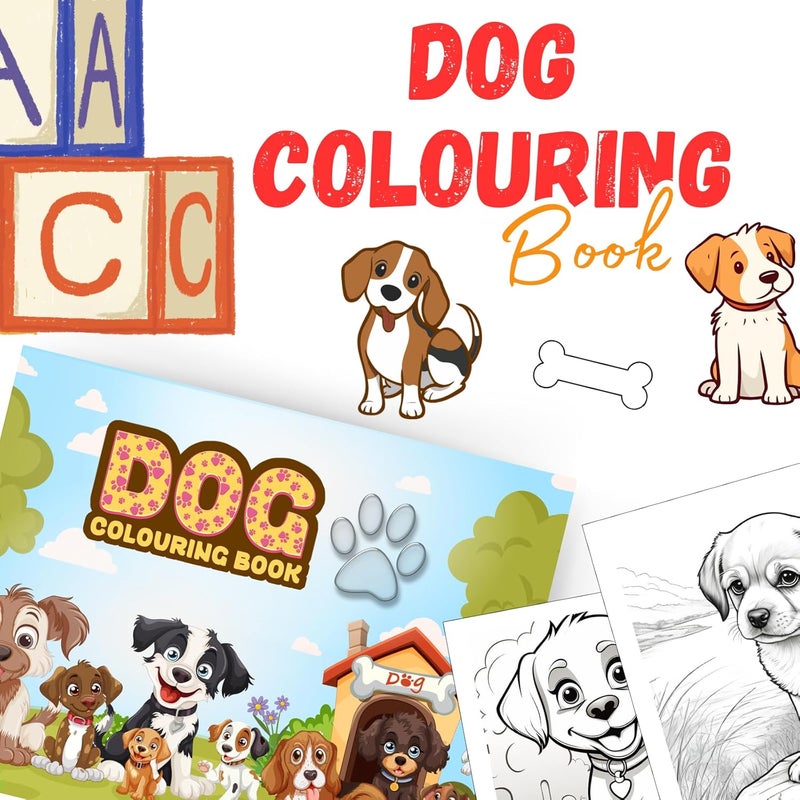 Sakuya Animals Coloring for Kids | Animal Coloring Page for Toddlers | Fun Activity for Boys and Girls |Baby Shower Activities-Dog - Image 2