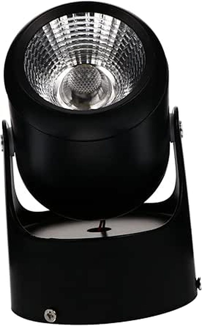 أسود 7 واط LED بقعة ضوئية دوارة قضيب ضوء السكك الحديدية للسقف الداخلي - Image 1