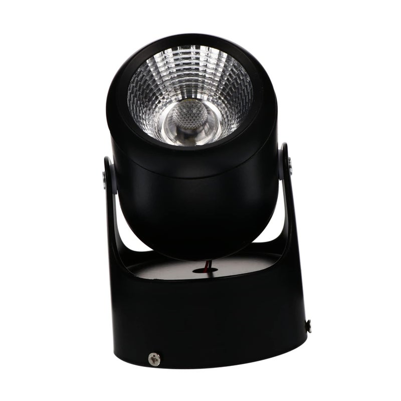 أسود 7 واط LED بقعة ضوئية دوارة قضيب ضوء السكك الحديدية للسقف الداخلي - Image 2