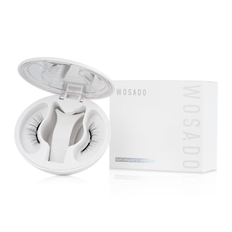 WOSADO Soft Magnetic Eyelashes Kit with Applicator, [Silky Black II] 21.5mm Reusable Glue-free Wispy Magnetic Lashes, Cruelty-free False Lashes, Waterproof, Lightweight, Suit for Heavy Makeup - Image 1