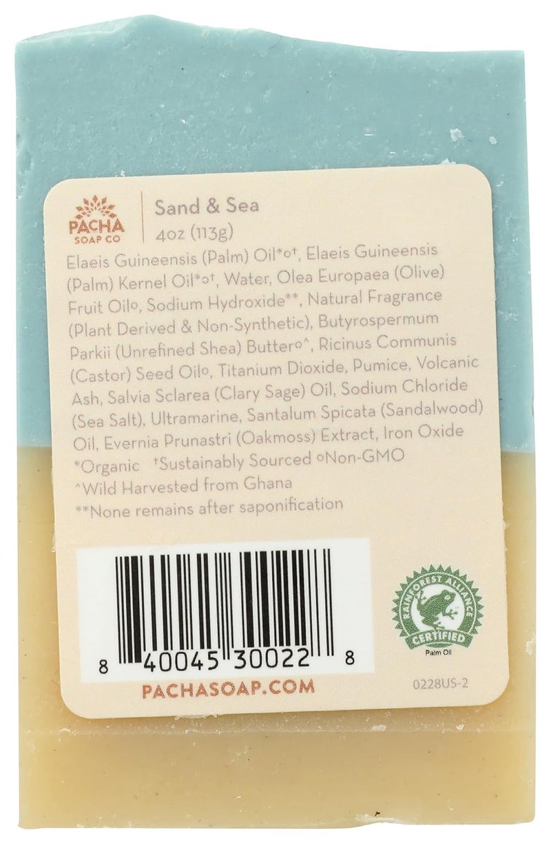 Pacha Soap Co PACHA SOAP Sand And Sea Bar Soap 4 OZ - Image 2