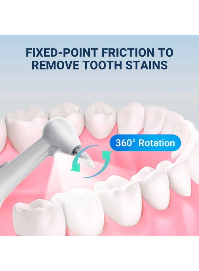 عام فرشاة أسنان كهربائية، ملمع أسنان، مزودة بشحن USB قابل للتجديد، تنظف الأسنان بالكامل بواسطة 5 رؤوس فرشاة ومصباح LED، عدة تنظيف الأسنان. - Image 4