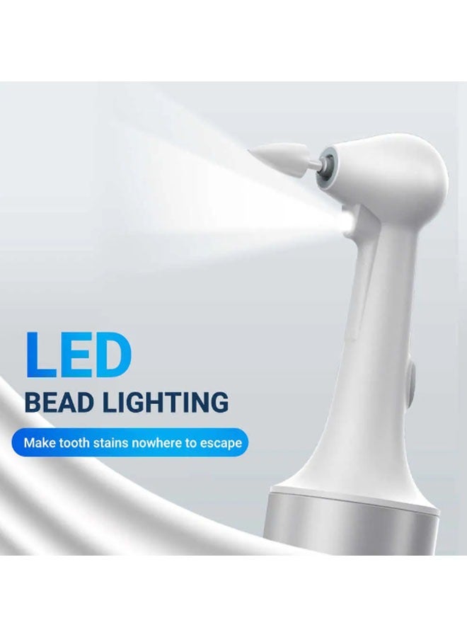 عام فرشاة أسنان كهربائية، ملمع أسنان، مزودة بشحن USB قابل للتجديد، تنظف الأسنان بالكامل بواسطة 5 رؤوس فرشاة ومصباح LED، عدة تنظيف الأسنان. - Image 5