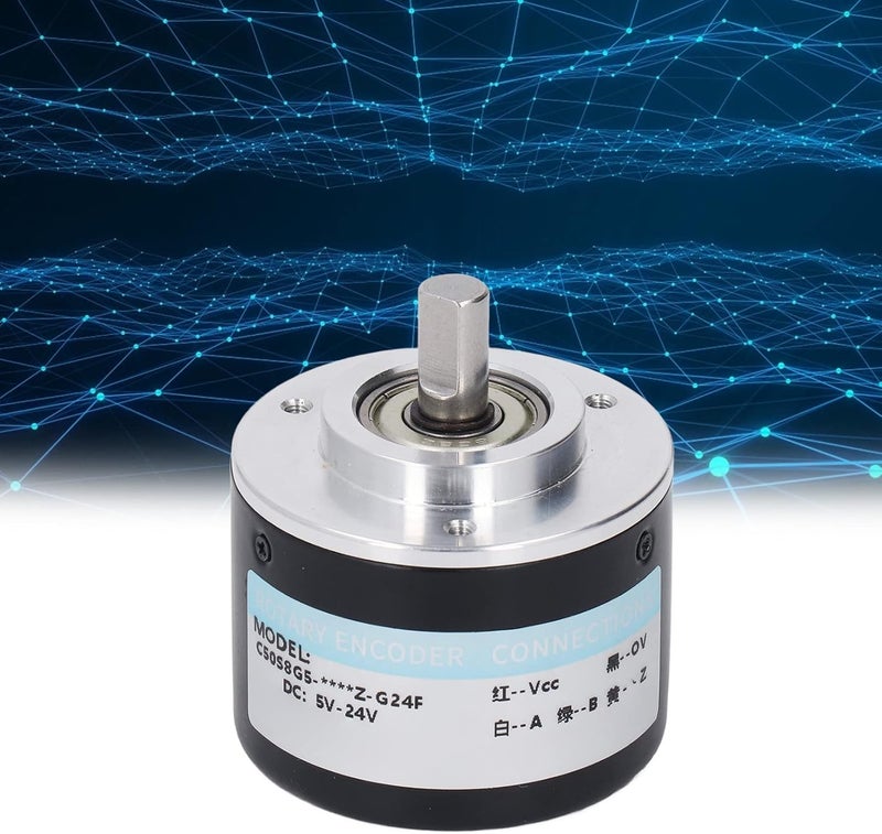 Incremental Encoder, Stainless Steel Incremental Encoder with Abs, Stable 2 Phase Incremental Encoder, Shaft Incremental Encoder for for Steel Folder (2000P/R), ANKROYUh9bm4ezdfk-12 - Image 4