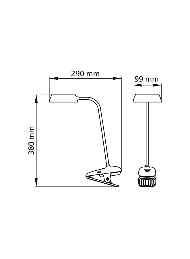 Philips Led Donutclip Pink Desk Lamp Usb 4000K 3W Cool White For Office Reading Study And Work - Image 3