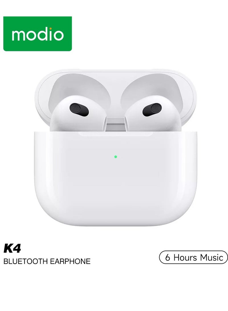 Modio K4 Wireless Earbuds Noice Cancelation Bluetooth Headphone - Image 1