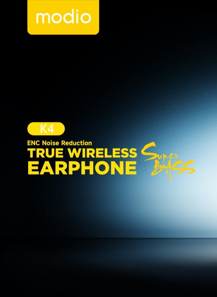 Modio K4 Wireless Earbuds Noice Cancelation Bluetooth Headphone - Image 5