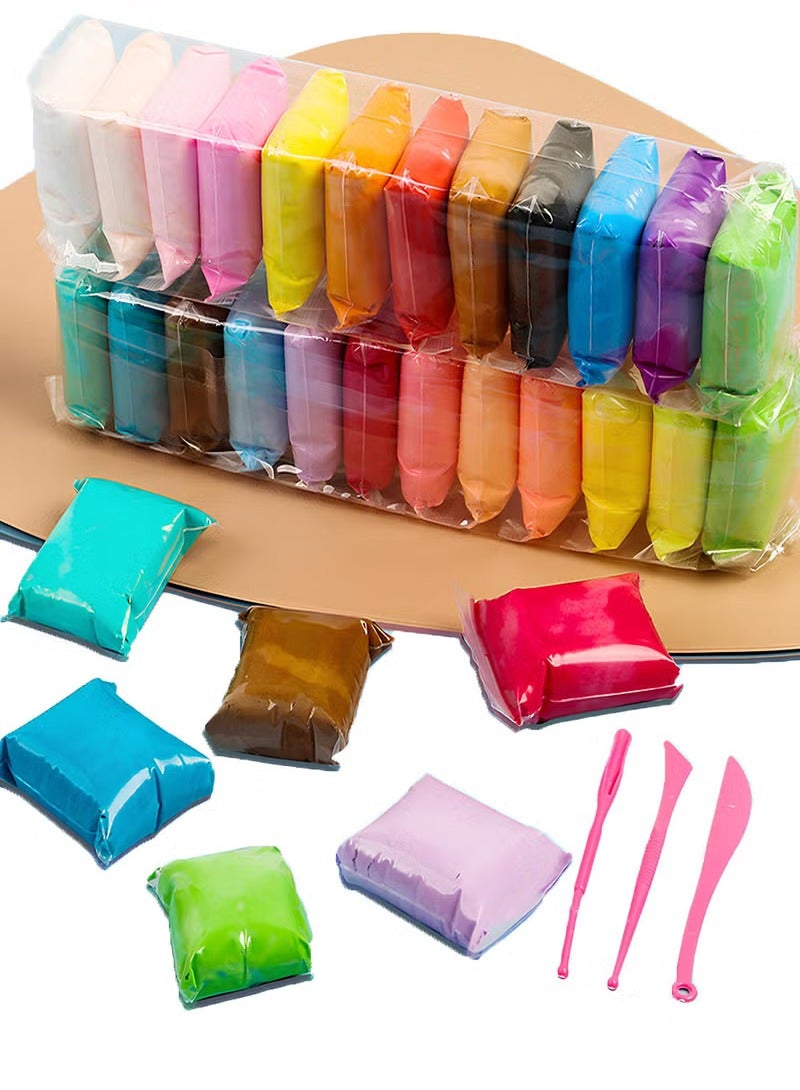 MileMelo 24 Piece Assorted Fluffy Foam Clay Set - Image 1