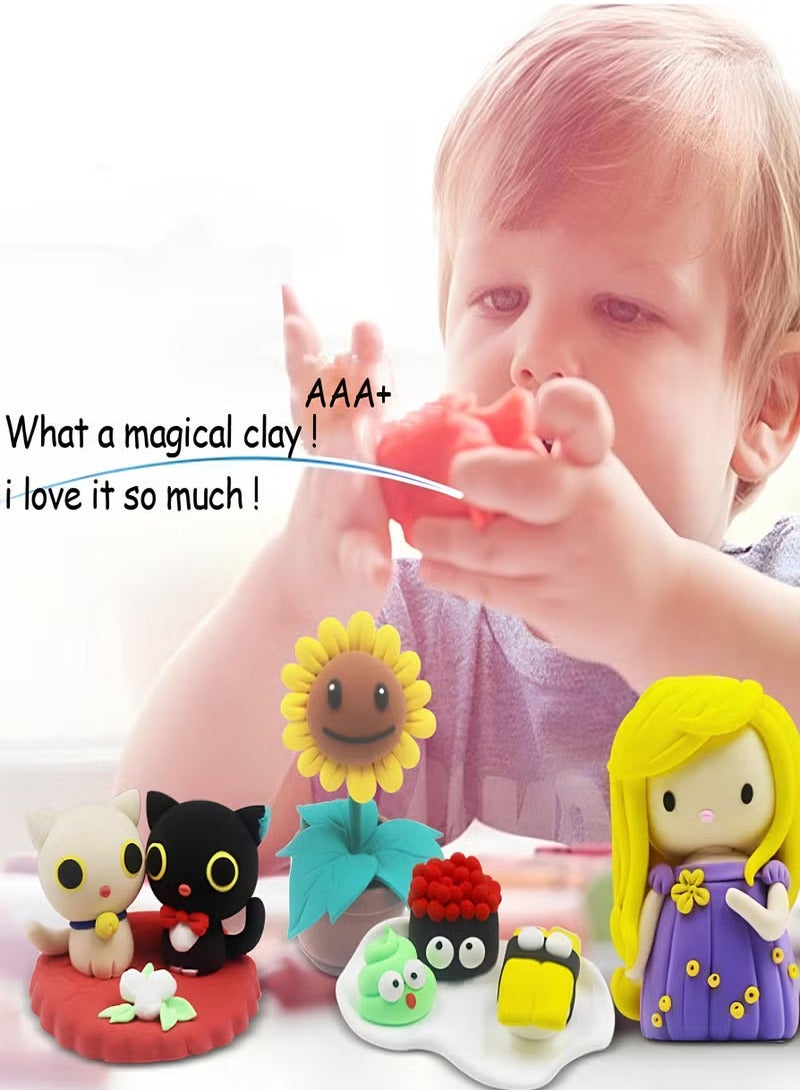 MileMelo 24 Piece Assorted Fluffy Foam Clay Set - Image 4