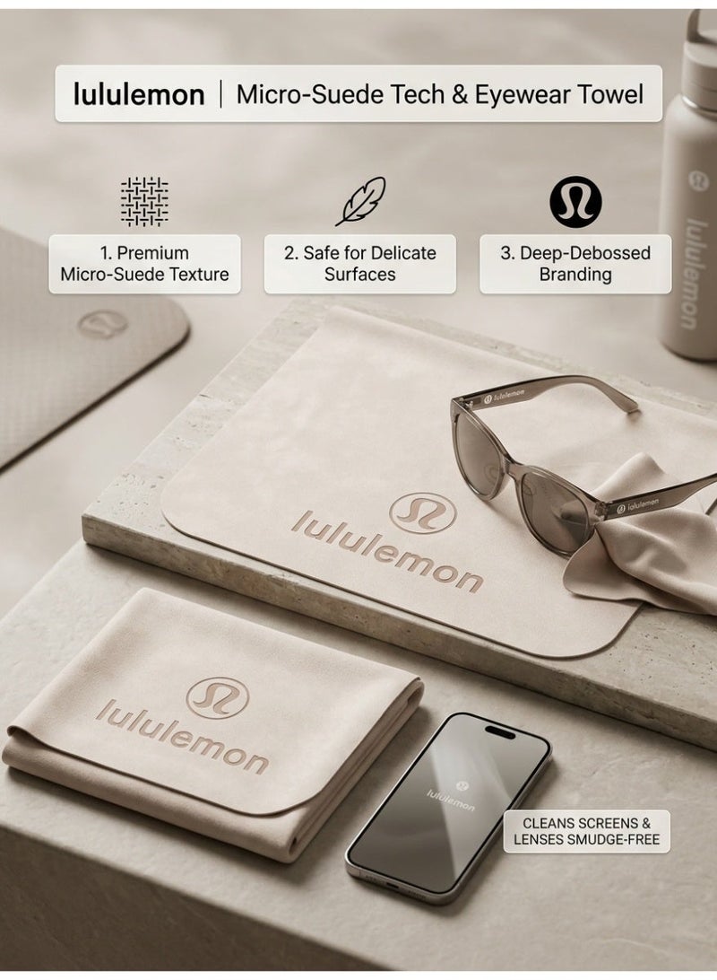 لولوليمون Lululemon سريع جاف ميكروفايبر الرياضة منشفة، الممتصة العرق المحمولة اليوغا صالة رياضية تمرين السفر منشفة اللياقة البدنية - Image 3