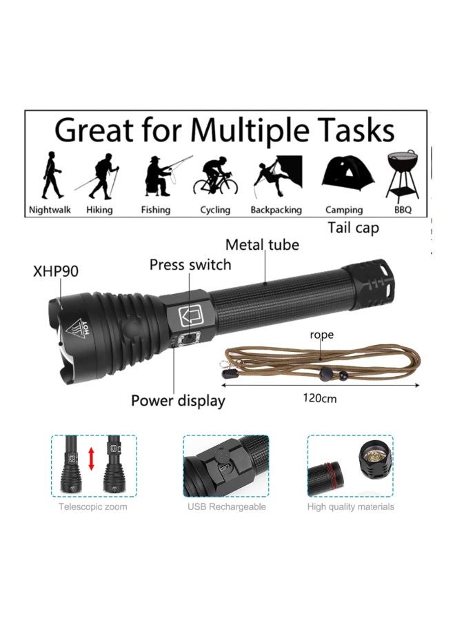 XHP90 Glare P90 Flashlight Black 25.5x6×3.4cm - Image 5