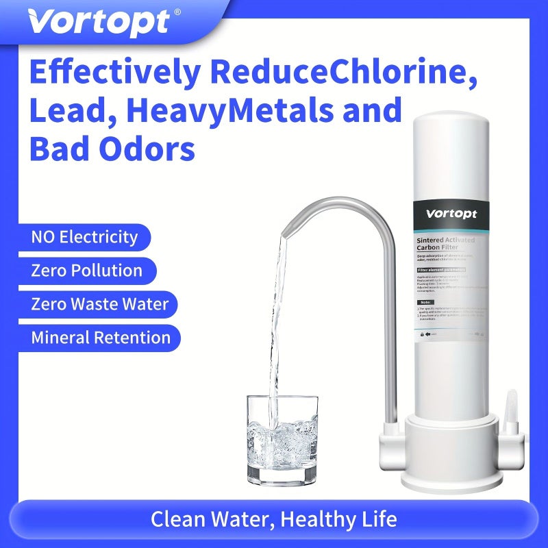 White Countertop Water Filter Retains Minerals for Home and RV - Image 2