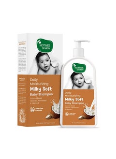 Mother Sparsh Milky Soft Baby Shampoo For Daily Moisturizing ; Tear Free Formula With Milk Protein Vitamin E & Coconut Oil ; 400Ml  - Image 2