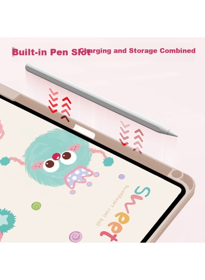 Sehan Shihan Compatible With Apple Ipad 9/8/7 Protective Case, 10.2-Inch With Pencil Holder, 360-Degree Rotating, Horizontal And Vertical Support, Cartoon Painted, Shockproof And Bend-Resistant, Universal For 20/19 Models - Image 3
