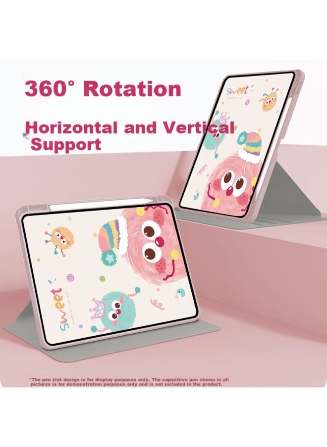 Sehan Shihan Compatible With Apple Ipad 9/8/7 Protective Case, 10.2-Inch With Pencil Holder, 360-Degree Rotating, Horizontal And Vertical Support, Cartoon Painted, Shockproof And Bend-Resistant, Universal For 20/19 Models - Image 1