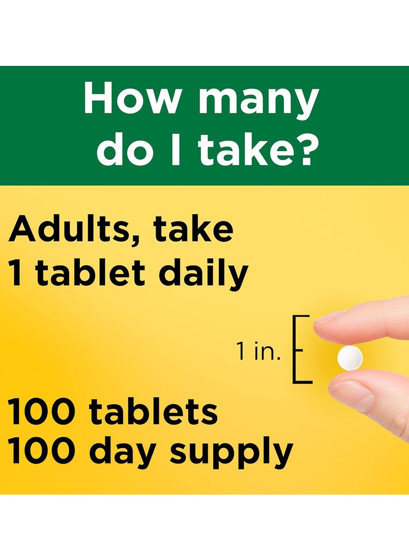 Nature Made - Zinc 30 Mg Dietary Supplement For Immune Health And Antioxidant Support 100 Tablets 100 Day Supply - Image 1