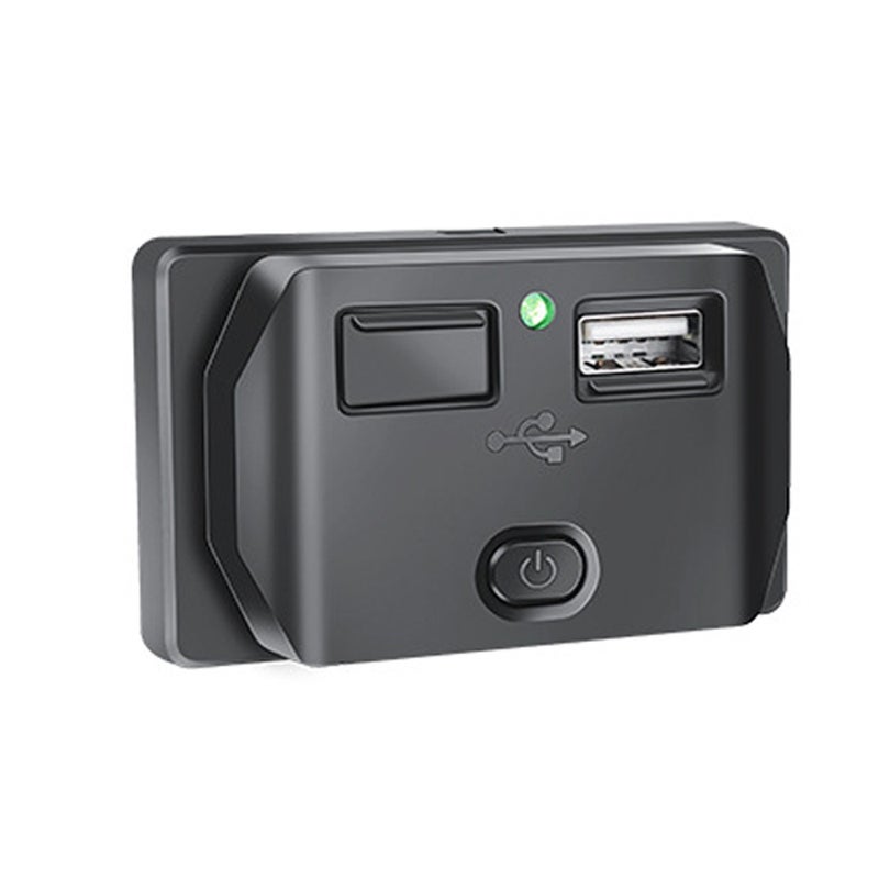 Car USB Socket with Cap, Dual Port Quick USB Charge Adapters with Switch Universal for Cars Bus RV Boat ATV Truck - Image 1