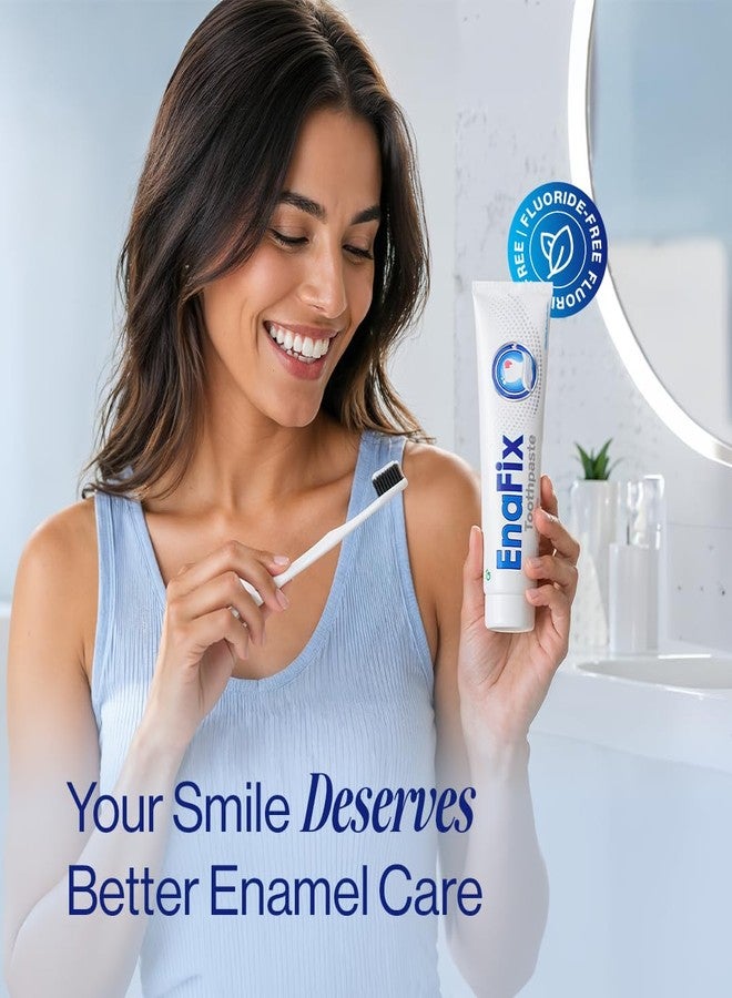 Enafix Fluoride-Free Toothpaste for Enamel Repair 3.5oz Tube | Anti-Cavity & Remineralizing Formula with Calcium & Phosphorus | Safe for Kids 6+ and Adults | Everyday Use Toothpaste. - Image 2