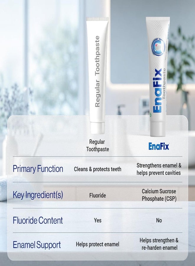 Enafix Fluoride-Free Toothpaste for Enamel Repair 3.5oz Tube | Anti-Cavity & Remineralizing Formula with Calcium & Phosphorus | Safe for Kids 6+ and Adults | Everyday Use Toothpaste. - Image 5