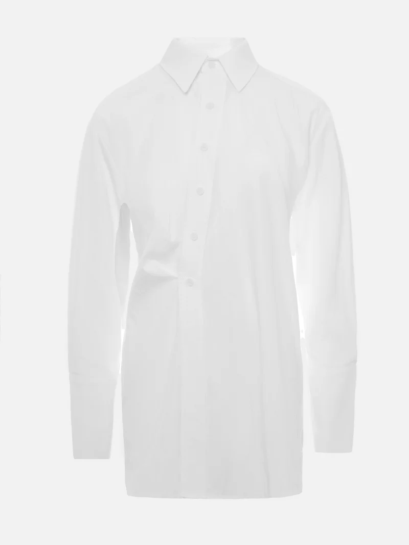 ليتشي قميص فضفاض مع طيات في الأمام