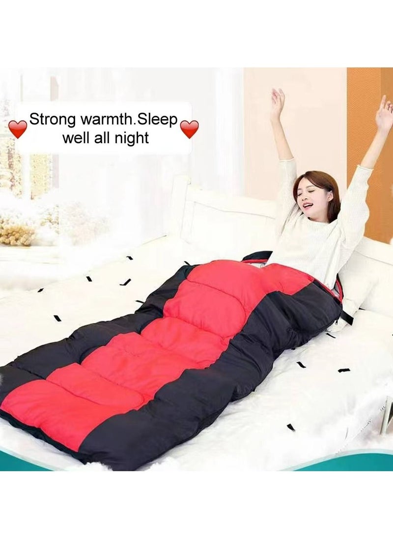 Generic Widened Sleeping Bag . Lightweight Waterproof Warm Adult Camping Sleeping Bag with Compression Bag. Backpack Sleeping Bag for Outdoor Camping. Hiking and Traveling - Image 2